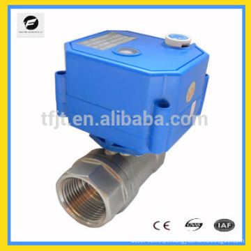 1/2 &quot;CWX 2-Way SS304 Válvula de desligamento do motor eletrônico para sistema de água quente